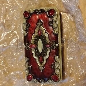 Red jeweled trinket box
